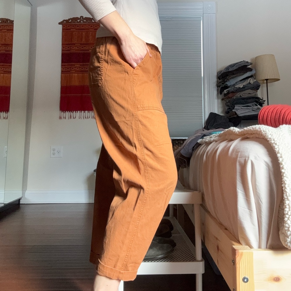 Old Navy Women’s Pulla Orange Pull-on Pants - Picture 4 of 6